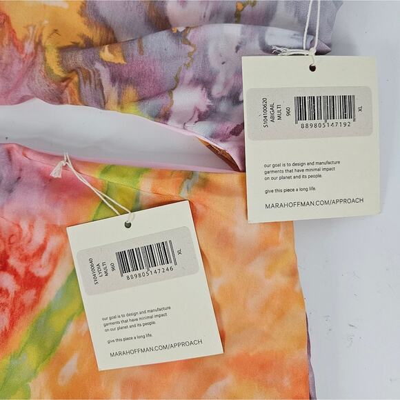 Mara Hoffman Tie Dye Lydia Abigail Strapless High Waist Bikini Swimsuit S - Picture 4 of 8